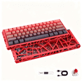 thumbnail image 1 of 61 Keys Mechanical Keyboard, 60% Layout, Hollow Shell in 6 Colors, RGB Backlit, Full N-Key Rollover, Hot-Swappable Linear Red Switch, Backlit PBT Keycaps, 1 of 9