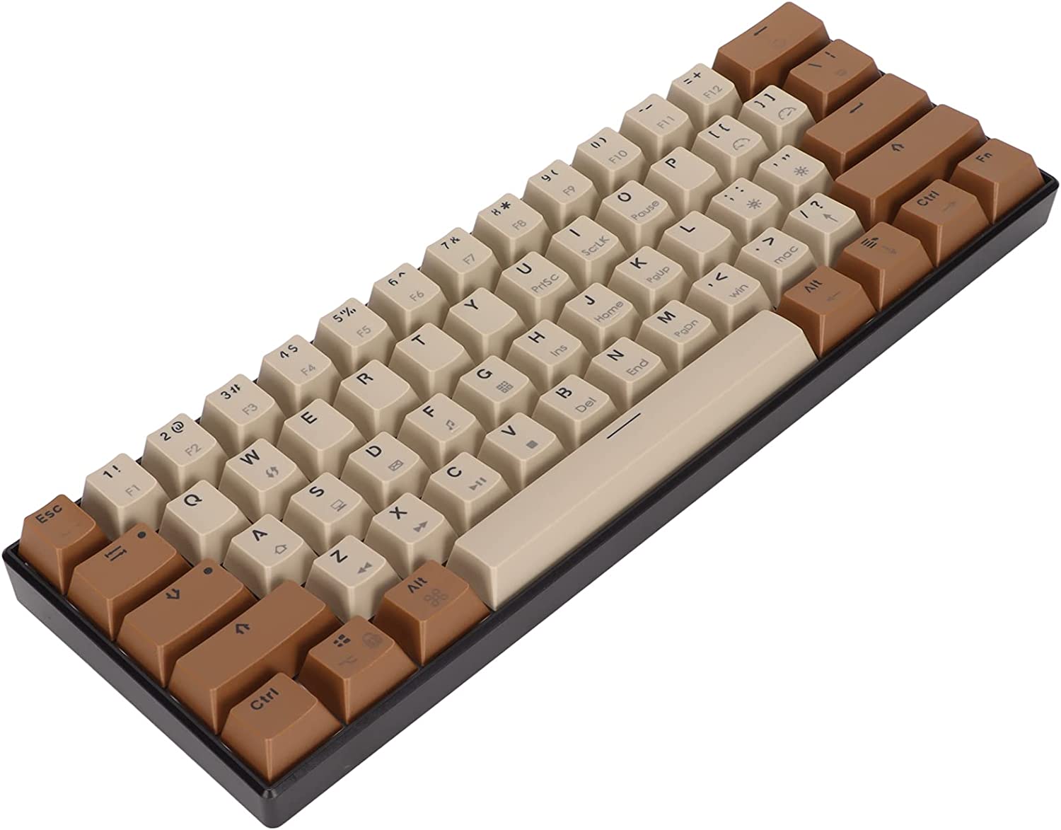 61 Keys Mechanical Keyboard, Wired Rgb Led Backlight Keyboard, Color