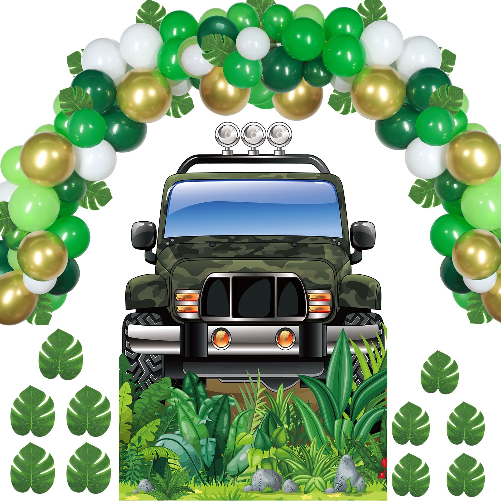 61 Pieces Safari Party IFF17 Decorations Set Safari Balloons Jungle ...