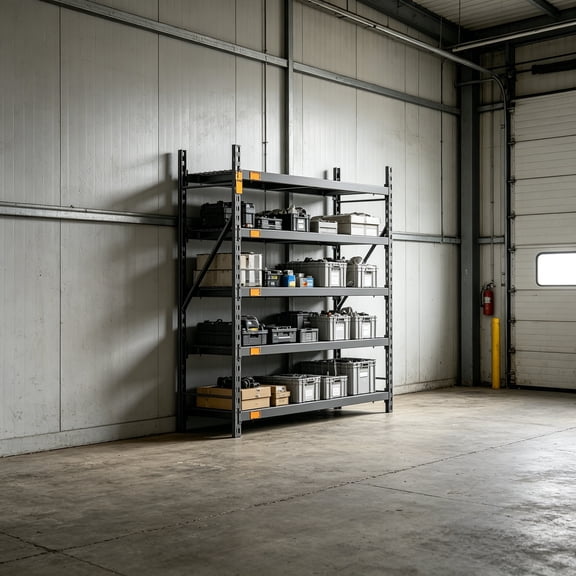 61"W Storage Shelves, 6000 lbs Metal Garage Shelving Unit with Magnetic Label, Upgraded Structure, Solid Steel Industrial Rack, Easy Assembly for Warehouse, Basement, 61"W x 24"D x 72"H