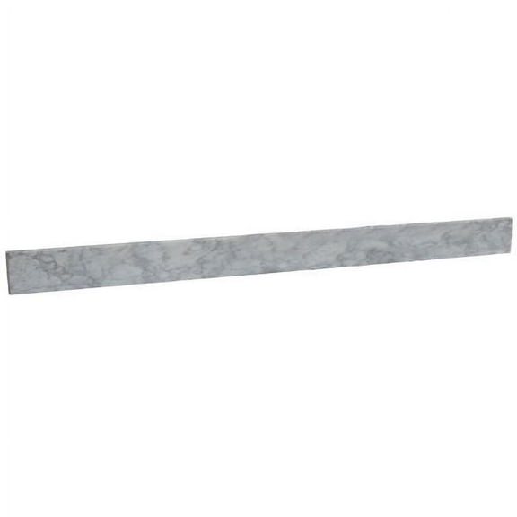 61" White Cararra Marble Backsplash