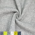 thumbnail image 1 of 61" Wide Poly Cotton Fleece Fabric by the Yard - 250 GSM, Medium Weight, Soft, Warm, Breathable, 2-Way Stretch – Great for Apparel, Activewear, Hoodies & DIY- Heather Grey, 1 of 4