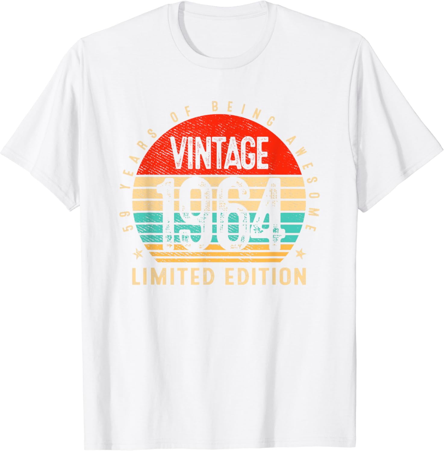 61st Birthday Shirt For Men - Vintage 1964 Top Notch Perfection Gift Tee - View #3