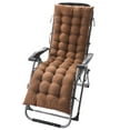 thumbnail image 1 of 61 inch Sun Lounger Chair Cushions Outdoor Recliner Quilted Thick Padded Seat Cushion Reclining Chair Rocking with Ties, 1 of 6