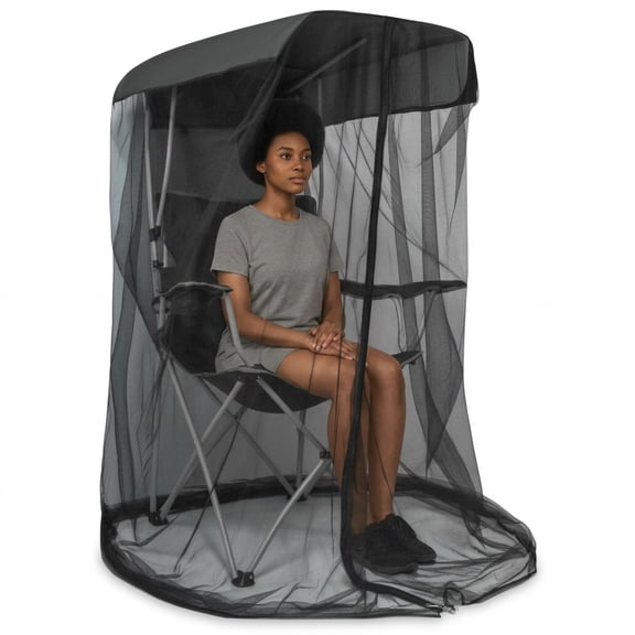 61" x 49" x 81" Mosquito Net Chair Enclosure with Zipper Door