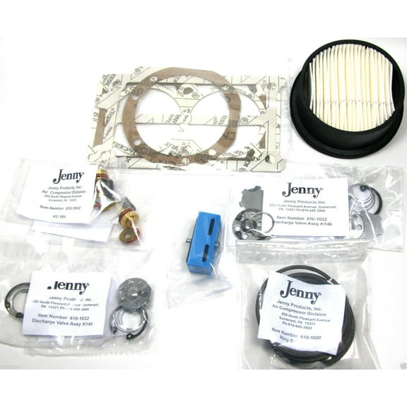 610-1304 Jenny / Emglo 421-1102 KU Air Compressor Pump Repair Kit KU101GOEM /RM#G4H4E54 E4R46T32504814