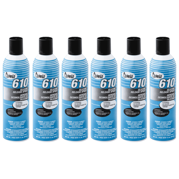 610 CAMIE Silicone Release Spray. (6 Pack)
