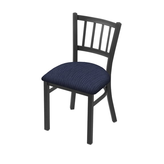 610 Contessa 18" Chair with Pewter Finish and Graph Anchor Seat