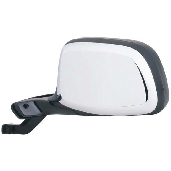 61034F - Fit System Driver Side Mirror for 92-96 Bronco, F150, 92-97 F250, F350 HD, black/ chrome, foldaway, paddle design, Manual Fits select: 1992-1996 FORD F150, 1997 FORD F250