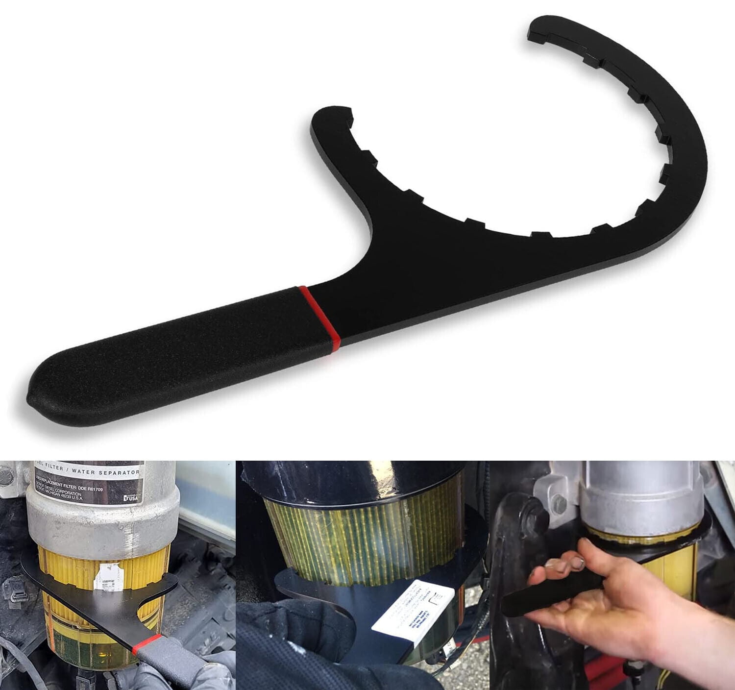 61060 Diesel Paccar Fuel Filter Wrench Removal Tool Fits Kenworth ...