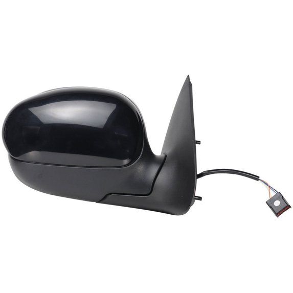 61087F - Fit System Passenger Side Mirror for 98-03 Ford F150, 98-99 F250 LD Pick-Up, black, w/ PTM cover & turn signal, foldaway, Power (Will not fit on Crew Cab Models)