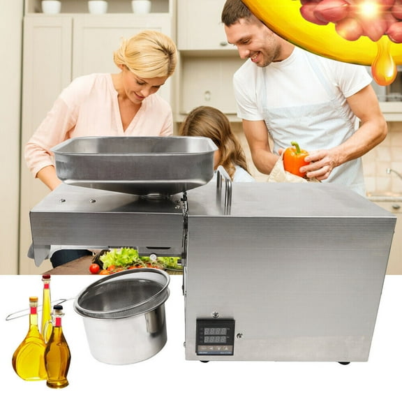 610W Automatic Nut Flax Seeds Oil Press Machine Commercial Kitchen Extractor for For Pressing Various Materials