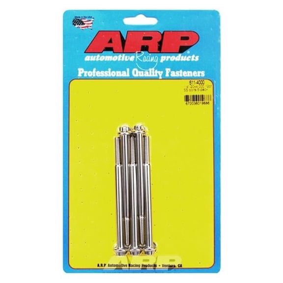 611-4000 0.25-20 x 4 in. Stainless Steel 12 Point Bolt Kit - Set of 5