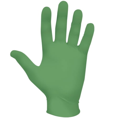 6110PF Sustainable EBT Latex-Free, Powder-Free, Nitrile Disposable Single Use Safety Gloves, 4 Mil, 9.5" Length, Mum (1 Box/100 Gloves)