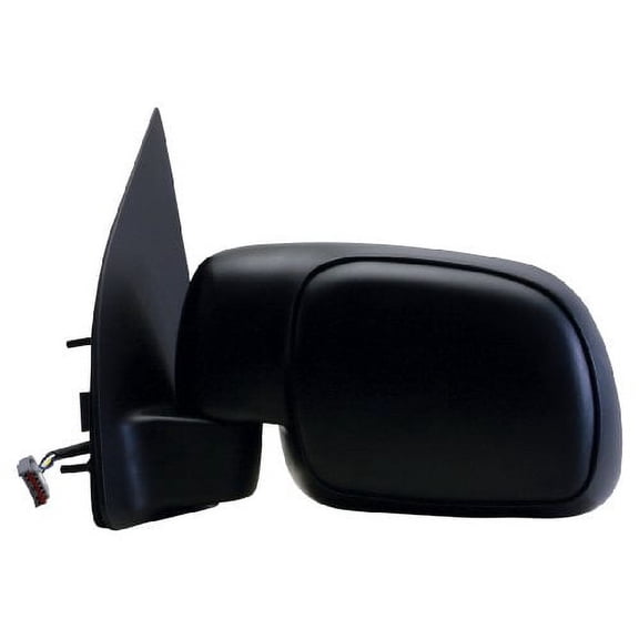 61118F - Fit System Driver Side Mirror for 01-05 Ford Excursion from 2/18/01, w/o signal, black, foldaway, Heated Power