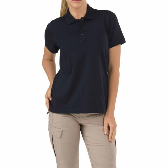 #61164 Women's Tactical Short Sleeve Polo Shirt, Dark Navy, X-Large