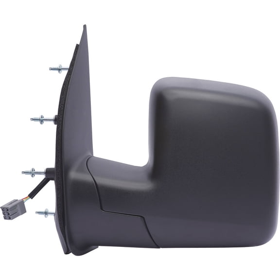 61178F - Fit System Driver Side Mirror for 2009 Ford Econoline Van, single lens, textured black, foldaway, Power