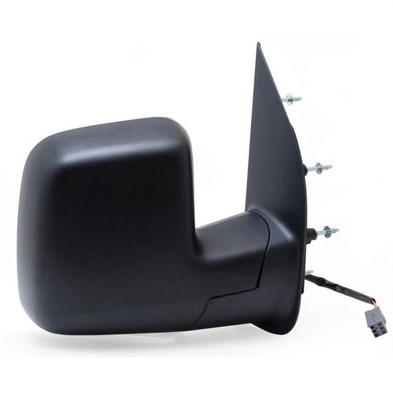 61197F - Fit System Passenger Side Mirror for 10-14 Ford Econoline, Sail Type, textured black, w/ blind spot, foldaway, Power
