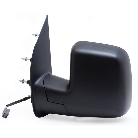 61198F - Fit System Driver Side Mirror for 10-14 Ford Econoline, Sail Type, textured black, w/ blind spot, foldaway, Power