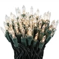 thumbnail image 1 of 612 Vermont 100 Clear Christmas Twinkle Lights on Green Wire, Indoor and Outdoor Use, Lighted Length 20.6', Total Length 21.8', 1 of 5