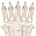 thumbnail image 1 of 612 Vermont 100 White LED Christmas Lights on a White Wire Cord, UL Approved for Indoor and Outdoor Use, Lighted Length 18.5 Feet, Total Length 20.8 Feet, Connect Up to 27 Sets End to End, 1 of 5