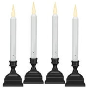 Baquler 20-Pack Christmas Window Candle Lights - Dusk To Dawn Sensor, Battery Operated Flameless LED Candles