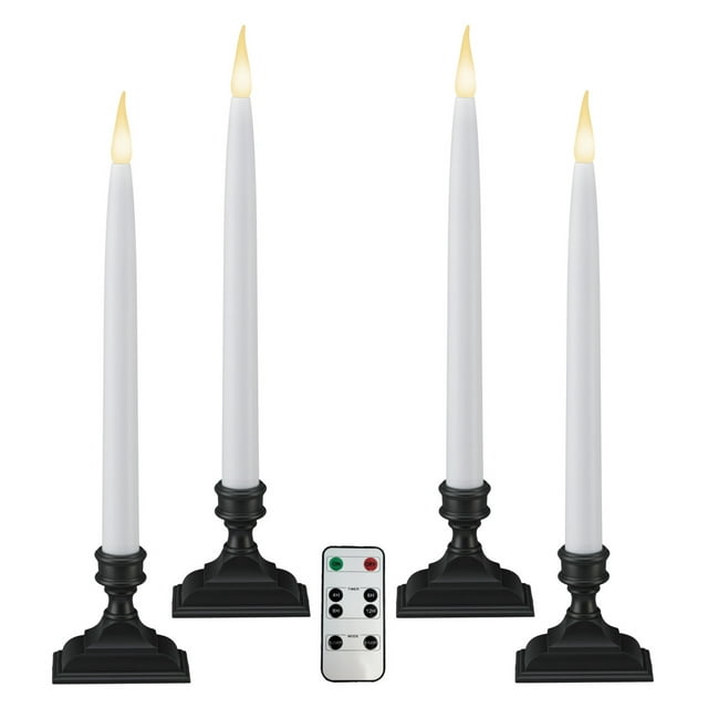 612 Vermont Battery Operated LED Window Candles with Timer, Remote