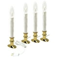 thumbnail image 1 of 612 Vermont Electric LED Window Candle with Timer, Metal Slimline Base, VT-9133-BW-R4 (Pack of 4, Polished Brass), 1 of 4