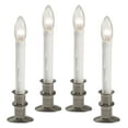 thumbnail image 1 of 612 Vermont Slimline Ultra-Bright LED Window Candles, Battery Operated, Metal Base (Brushed Nickel), 1 of 9
