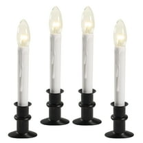 612 Vermont Slimline Ultra-Bright LED Window Candles, Battery Operated, Metal Base (Matte Onyx)