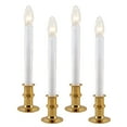 thumbnail image 1 of 612 Vermont Ultra-Bright LED Christmas Window Candles with Timer, Battery Operated, Metal Base (Polished Brass), 1 of 8