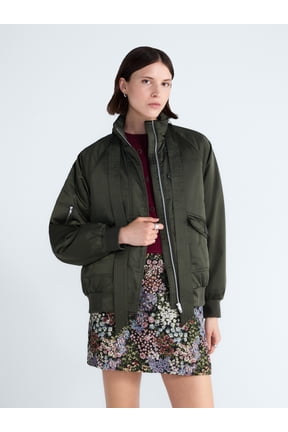 Women's Bow Tie Bomber Jacket, Sizes XS-XXL