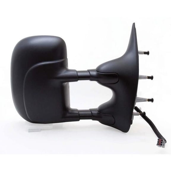 61203F - Fit System Passenger Side Towing Mirror for 09-14 Ford Econoline Van, textured black, extendable, foldaway, Power