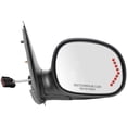 thumbnail image 1 of 61205F - Fit System Passenger Side Mirror for 98-03 Ford F150 Pick-Up, 98-99 F250 LD Pick-Up, LED Arrow Turn Signal, black w/ PTM cover, foldaway, Power (Will not fit on Crew Cab Models), 1 of 1