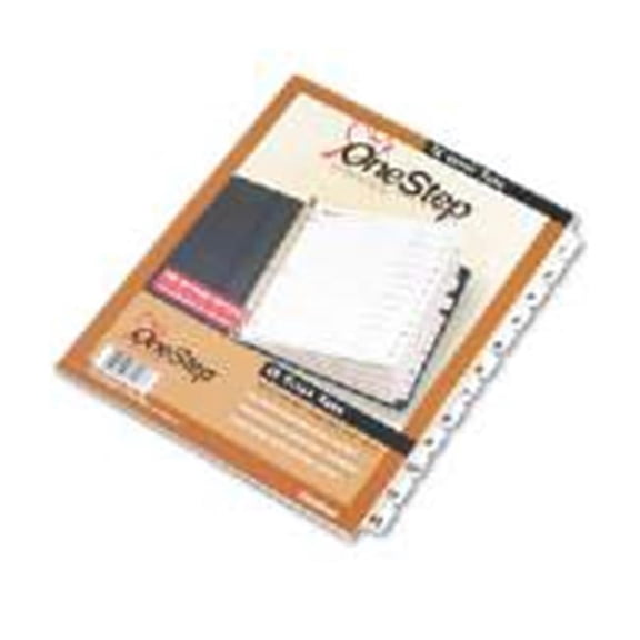 61213 One Step Index System- Numbered 1 12- 12 Tabs- Clear
