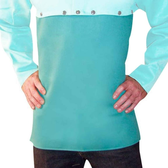 6124 24 9 oz. Green Flame Resistant Cotton Bib