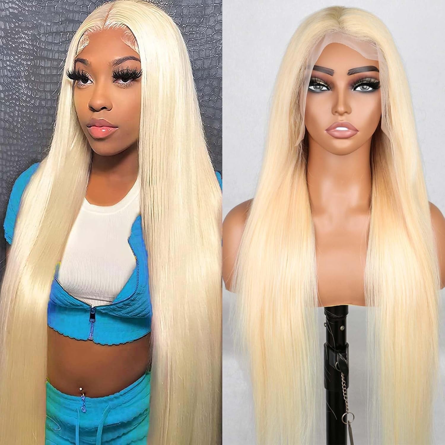 613 Lace Front Wig Human Hair, HD Transparent Lace Front, Straight Wigs Human Hair, Pre Plucked