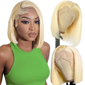 613 Lace Frontal Bob Wig 100% Human Hair Short Bob Wigs for Women 8-14 Inch Breathable Lace Cap Heat Resistant Daily Wear