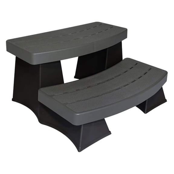 6130418 SureStep II Spa & Hot Tub Steps - Grey & Black