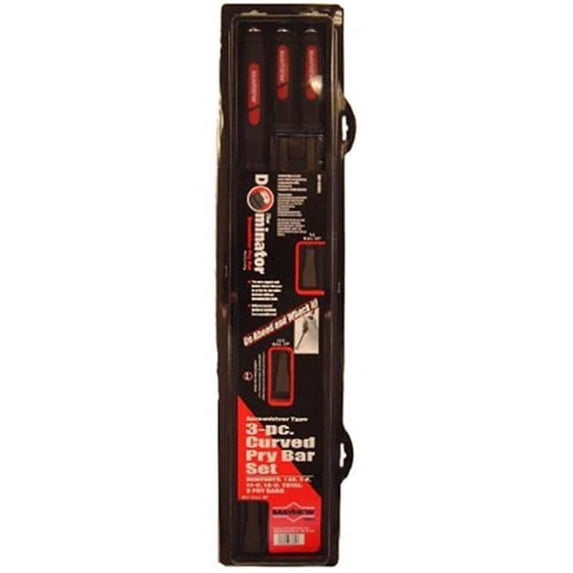 61355 3 Piece Dominator Pry Bar Set Curved Tip