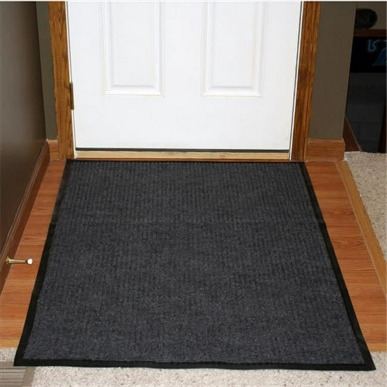 613S0046CH 4 ft. W x 6 ft. L Spectra Rib Entrance Mat in Charcoal 
