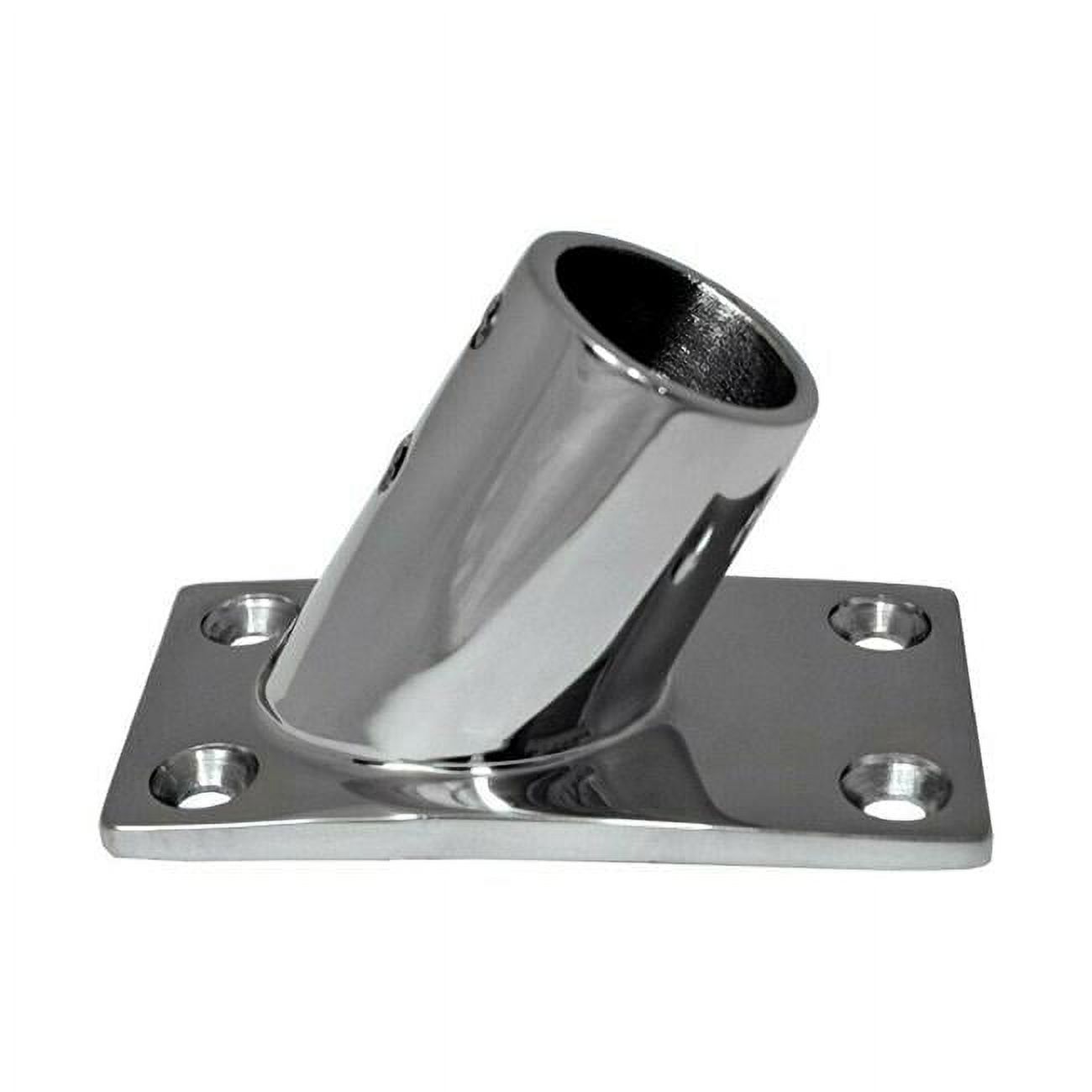 Base Stack Fitting 6142C 60 deg Stainless Steel Rectangular Rail Base Fitting for 1 in ...