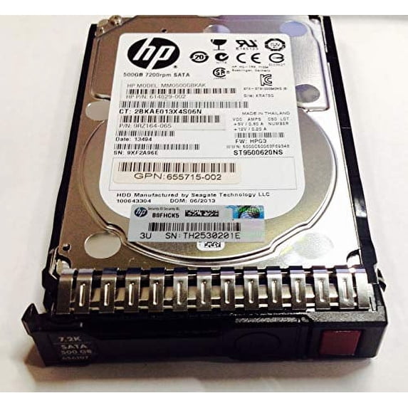 614829-002 HP G8 G9 500-GB 6G 7.2K 2.5 SATA SC