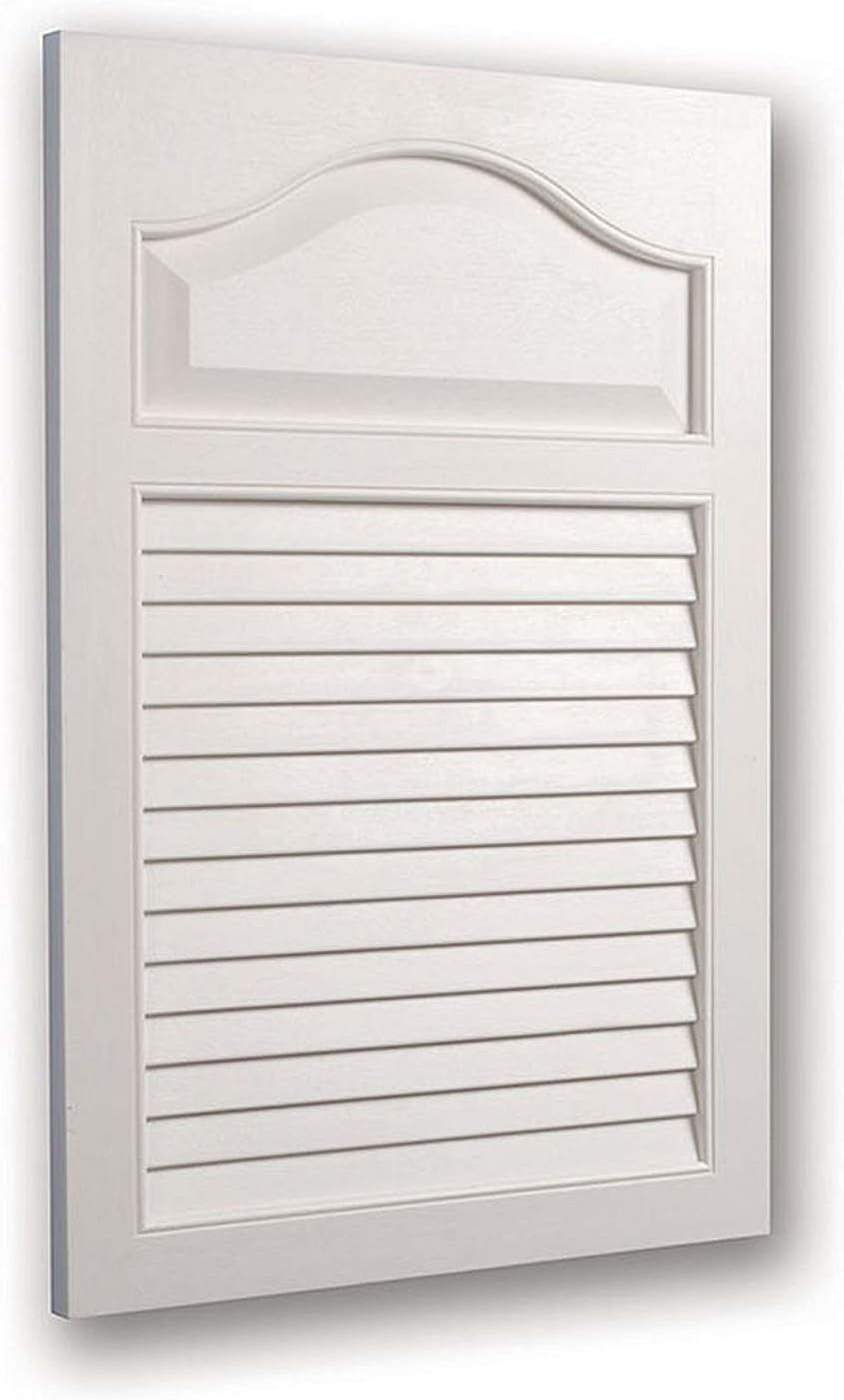 615 Basic Louver Grained Wood Look Polystyrene Recessed Medicine