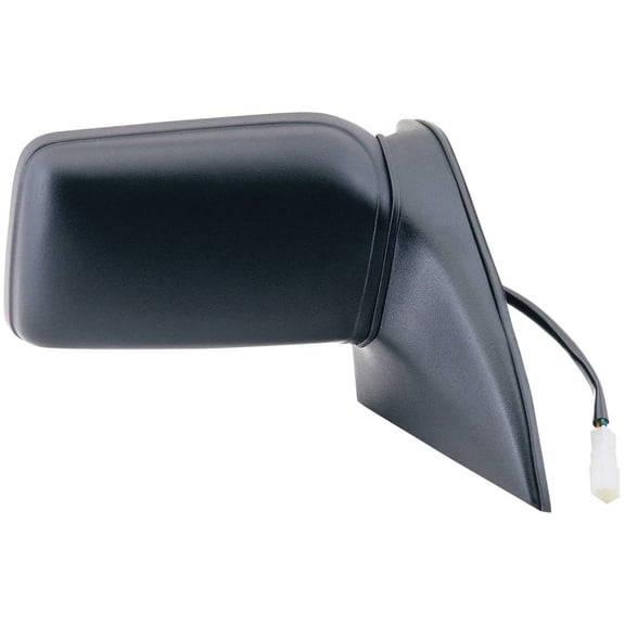 61515F - Fit System Passenger Side Mirror for 91-96 Ford Escort LX 2 door Passenger Side, Mercury Tracer, black, spring loaded, Power Fits select: 1994-1995 FORD ESCORT LX/SPORT