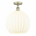 thumbnail image 1 of Innovations Lighting - White Venetian - 1 Light Semi-Flush Mount In Modern, 1 of 7
