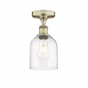 Innovations Lighting - Bella - 1 Light Semi-Flush Mount In Industrial Style-9.63