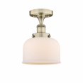 thumbnail image 1 of Innovations Lighting - Bell - 1 Light Semi-Flush Mount In Industrial Style-8.25, 1 of 7