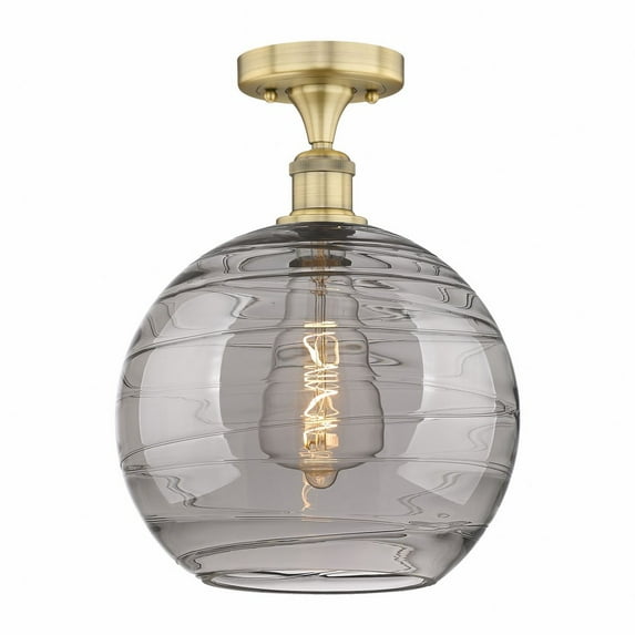 Innovations Lighting - Athens Deco Swirl - 1 Light Semi-Flush Mount In