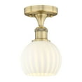thumbnail image 1 of Innovations Lighting - White Venetian - 1 Light Semi-Flush Mount In Modern, 1 of 7